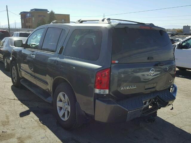 5N1AA08B96N715213 - 2006 NISSAN ARMADA GRAY photo 3