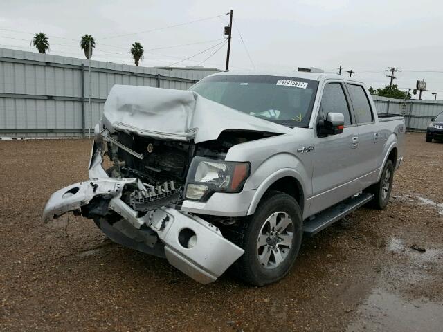 1FTFW1CF8CFA70734 - 2012 FORD F150 SUPER SILVER photo 2