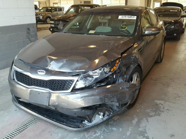 5XXGN4A71CG043168 - 2012 KIA OPTIMA EX SILVER photo 2