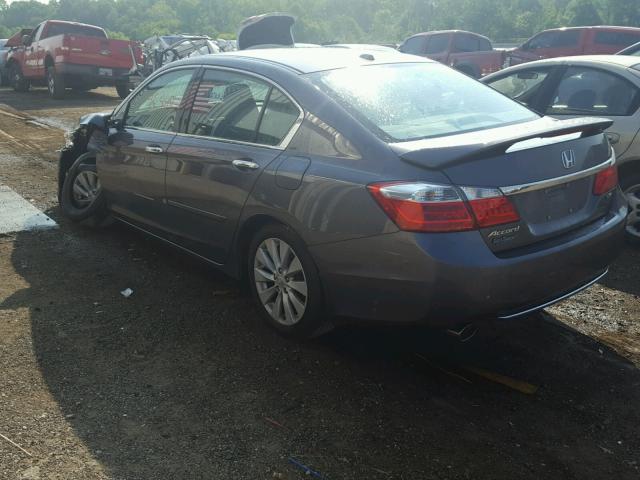 1HGCR3F87FA011051 - 2015 HONDA ACCORD EXL GRAY photo 3