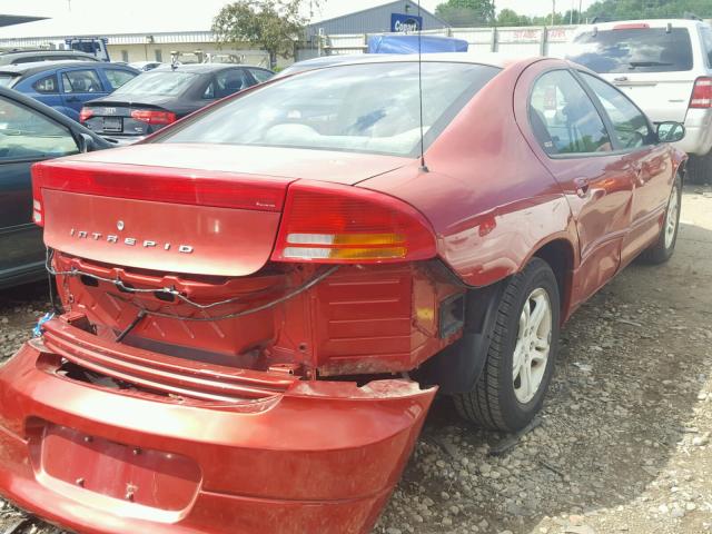 2B3HD56J4YH433317 - 2000 DODGE INTREPID E RED photo 4