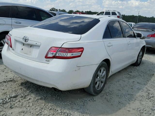 4T1BF3EK0BU694327 - 2011 TOYOTA CAMRY BASE WHITE photo 4