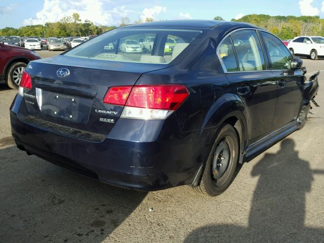 4S3BMBA67D3015448 - 2013 SUBARU LEGACY 2.5 BLUE photo 4