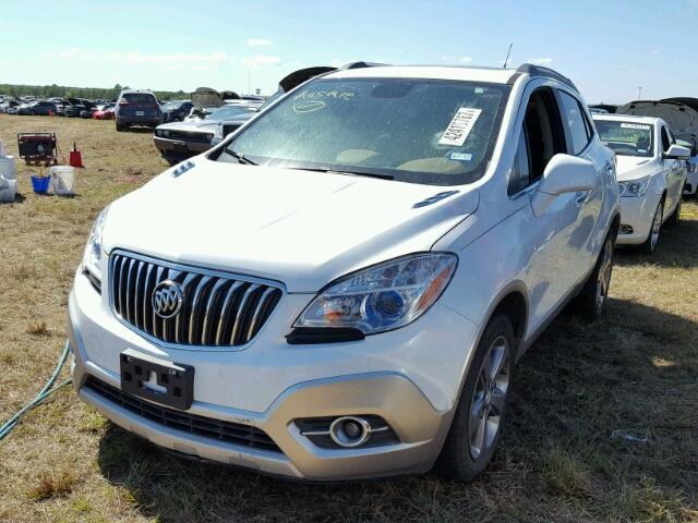 KL4CJCSBXDB109239 - 2013 BUICK ENCORE WHITE photo 2