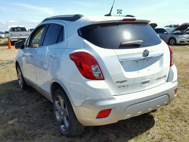 KL4CJCSBXDB109239 - 2013 BUICK ENCORE WHITE photo 3