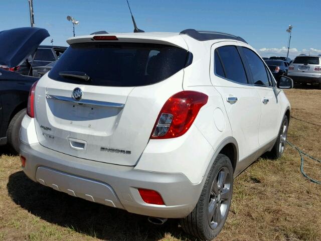 KL4CJCSBXDB109239 - 2013 BUICK ENCORE WHITE photo 4