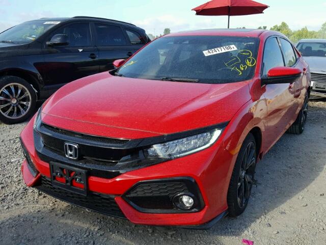 SHHFK7H9XHU233833 - 2017 HONDA CIVIC SPOR RED photo 2