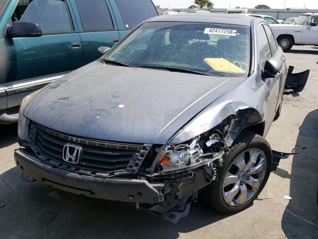 JHMCP26828C014685 - 2008 HONDA ACCORD EXL SILVER photo 2