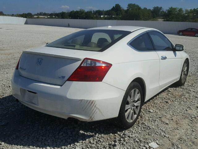 1HGCS22859A003510 - 2009 HONDA ACCORD EXL WHITE photo 4