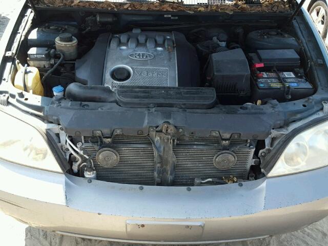 KNDUP131046592641 - 2004 KIA SEDONA EX GREEN photo 7