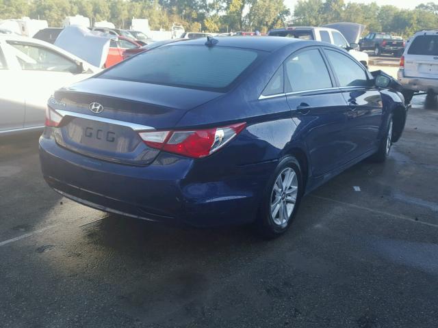 5NPEB4AC3CH429284 - 2012 HYUNDAI SONATA GLS BLUE photo 4