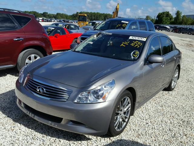 JNKBV61E27M709392 - 2007 INFINITI G35 GRAY photo 2