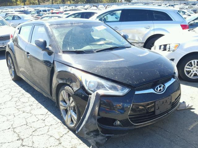 KMHTC6AD0DU108525 - 2013 HYUNDAI VELOSTER BLACK photo 1