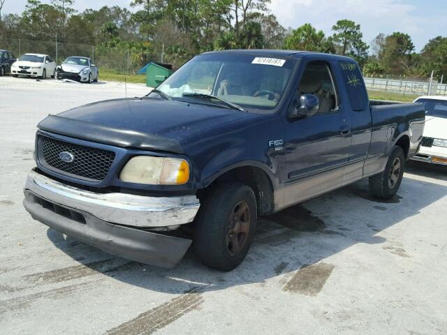 1FTRX17W52NA53690 - 2002 FORD F150 BLUE photo 2