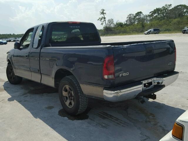 1FTRX17W52NA53690 - 2002 FORD F150 BLUE photo 3