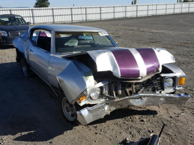 1D37H2L517153 - 1972 CHEVROLET CHEVELLE GRAY photo 1