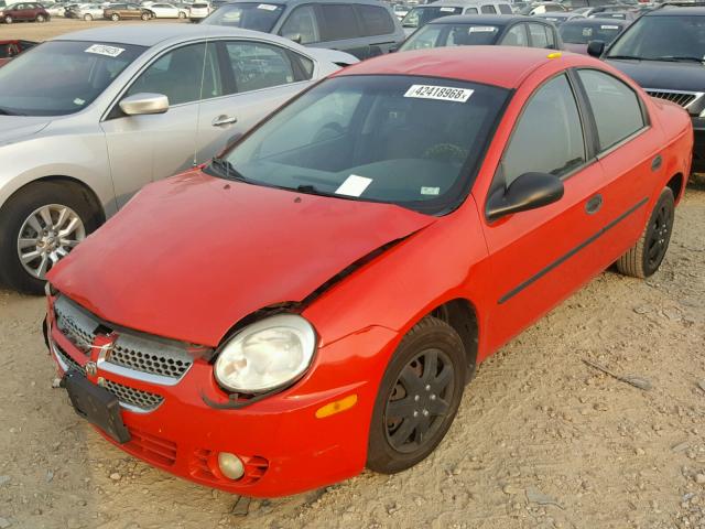 1B3ES26C64D597815 - 2004 DODGE NEON BASE RED photo 2