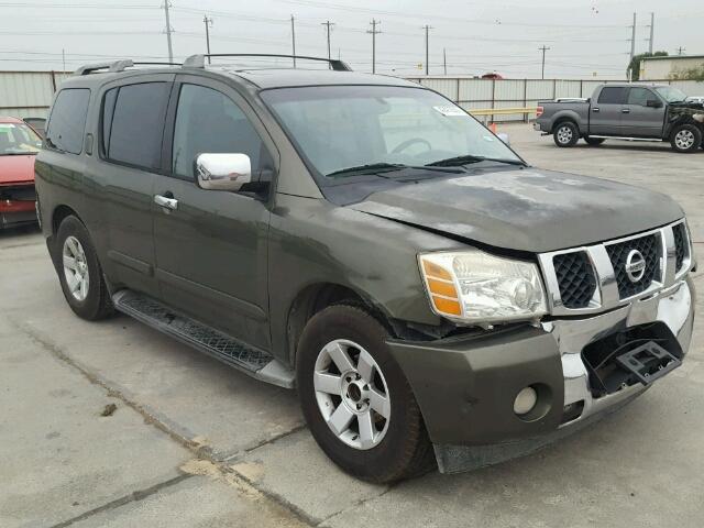 5N1AA08A74N743533 - 2004 NISSAN ARMADA SE GREEN photo 1