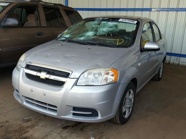 KL1TD56627B147355 - 2007 CHEVROLET AVEO BASE Күміс фото 2