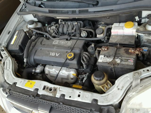 KL1TD56627B147355 - 2007 CHEVROLET AVEO BASE Күміс фото 7