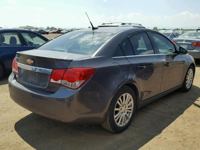 1G1PJ5S95B7249398 - 2011 CHEVROLET CRUZE ECO GRAY photo 4