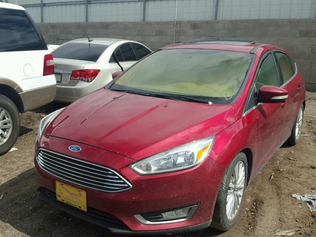 1FADP3N24FL293987 - 2015 FORD FOCUS TITA RED photo 2