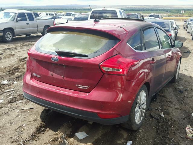 1FADP3N24FL293987 - 2015 FORD FOCUS TITA RED photo 4