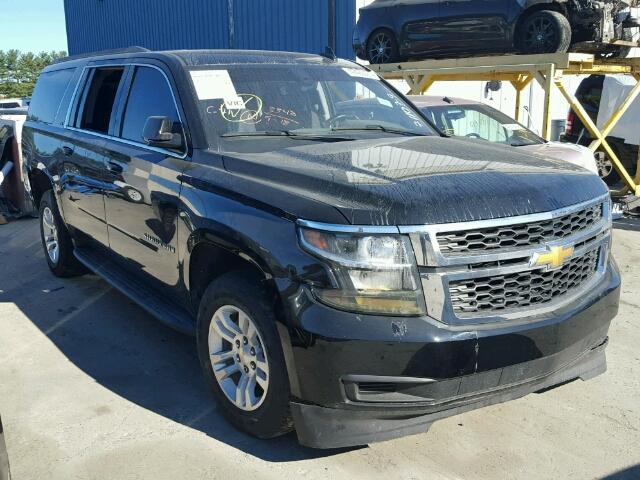 1GNSCHKC7FR711079 - 2015 CHEVROLET SUBURBAN BLACK photo 1