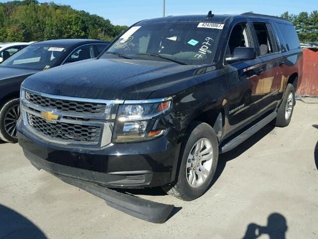 1GNSCHKC7FR711079 - 2015 CHEVROLET SUBURBAN BLACK photo 2