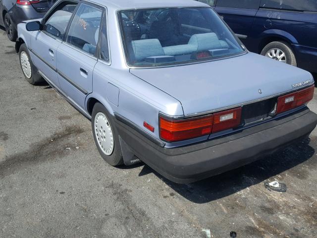 JT2SV21E2K3362938 - 1989 TOYOTA CAMRY DLX BLUE photo 3