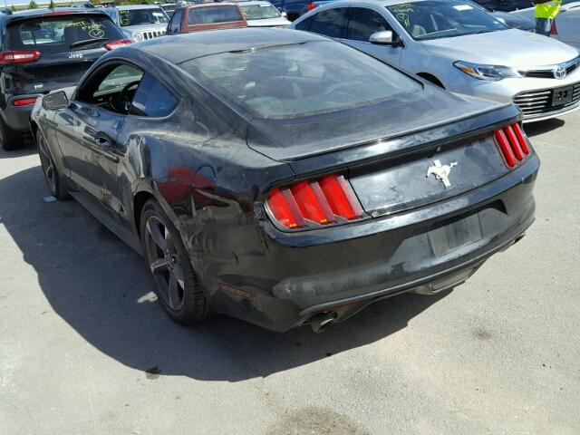 1FA6P8AM8F5362780 - 2015 FORD MUSTANG BLACK photo 3