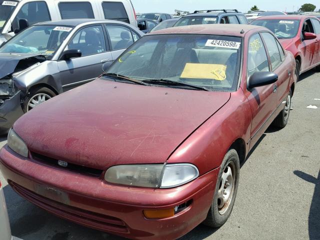 1Y1SK526XSZ065045 - 1995 GEO PRIZM RED photo 2