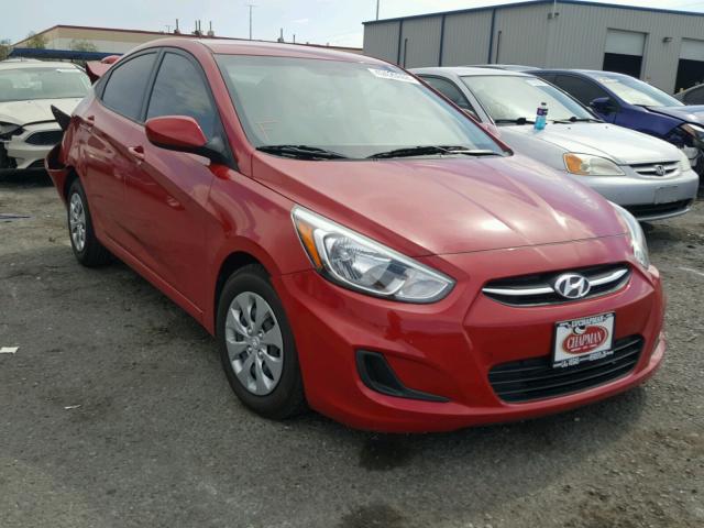 KMHCT4AE1HU169112 - 2017 HYUNDAI ACCENT SE RED photo 1