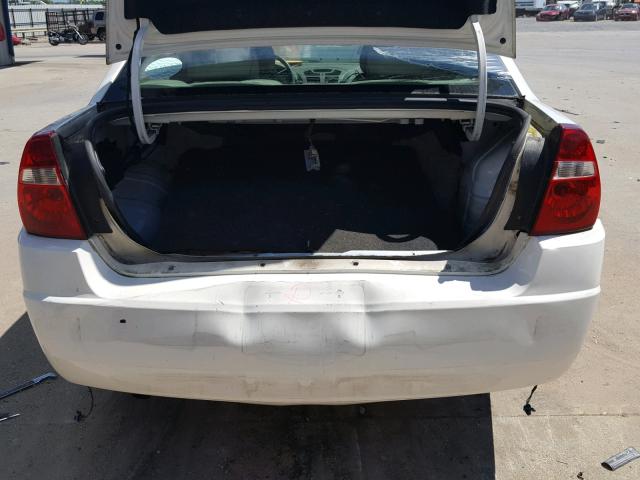 1G1ZT52845F252510 - 2005 CHEVROLET MALIBU LS თეთრი ფოტო 9