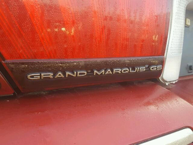 2MEFM74W4XX706453 - 1999 MERCURY GRAND MARQ BURGUNDY photo 9