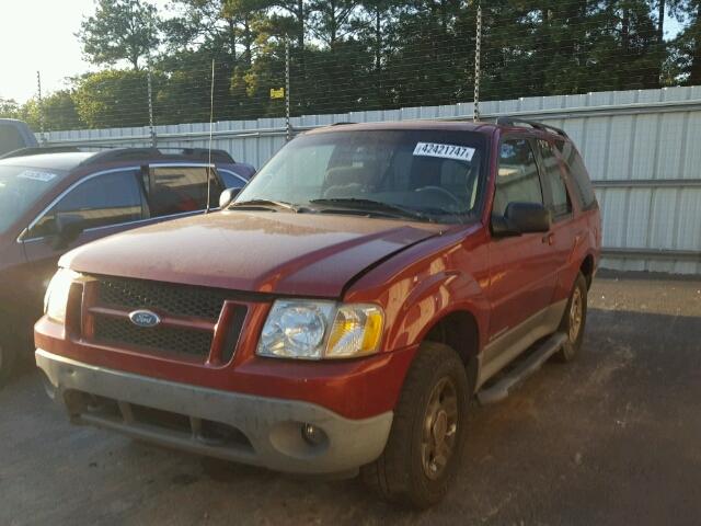 1FMYU60E02UB54110 - 2002 FORD EXPLORER S RED photo 2