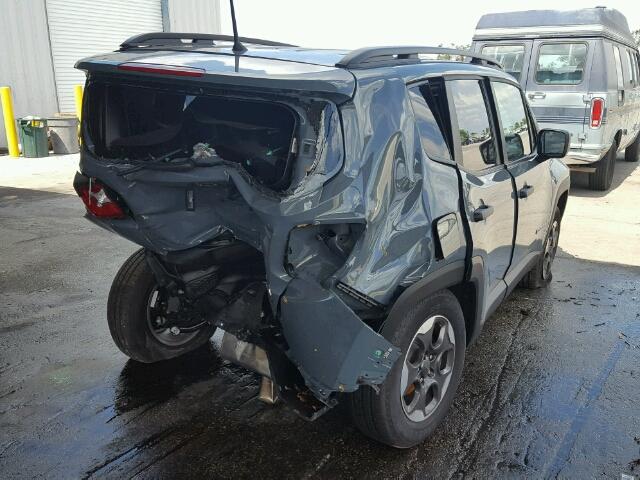 ZACCJAAH5HPF96975 - 2017 JEEP RENEGADE S გრაფიტი ფოტო 4