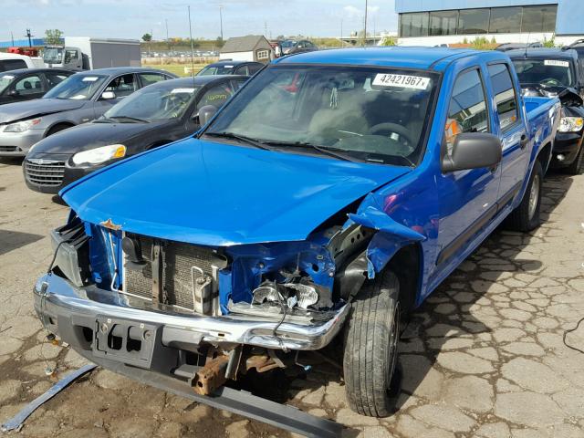 1GCCS13EX88165376 - 2008 CHEVROLET COLORADO BLUE photo 2