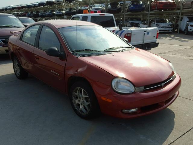 1B3AS46C21D132115 - 2001 DODGE NEON SE RED photo 1