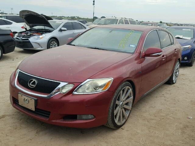 JTHBE96S280040372 - 2008 LEXUS GS 350 RED photo 2