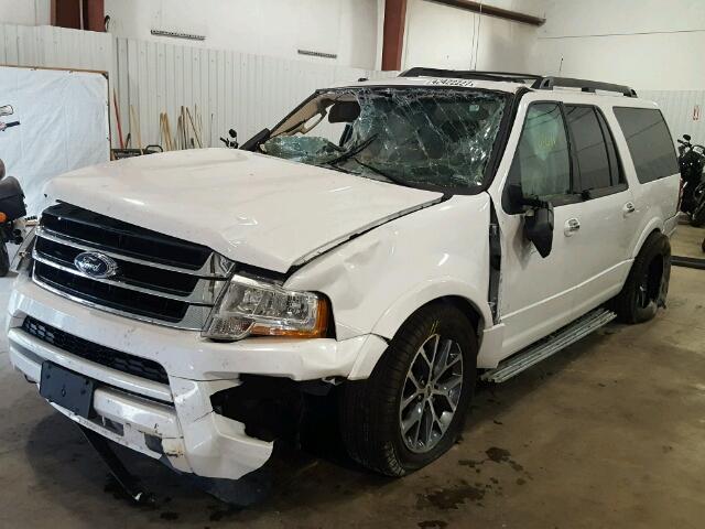 1FMJK1HT0FEF23545 - 2015 FORD EXPEDITION WHITE photo 2