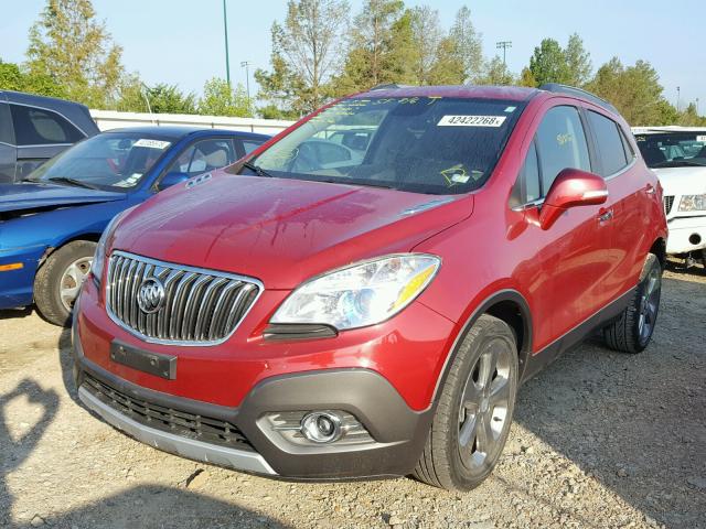 KL4CJBSB4EB679295 - 2014 BUICK ENCORE CON RED photo 2