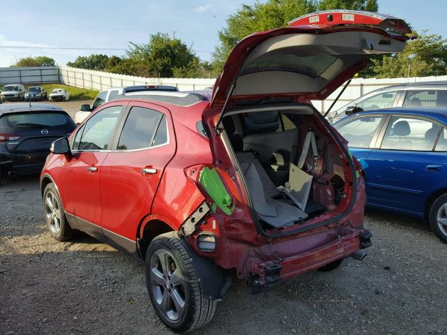 KL4CJBSB4EB679295 - 2014 BUICK ENCORE CON RED photo 3