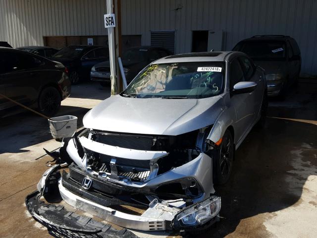 SHHFK7H76JU205855 - 2018 HONDA CIVIC EXL SILVER photo 2