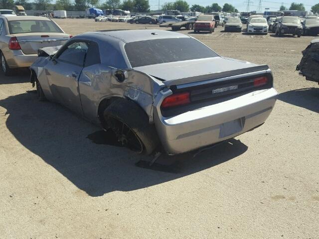 2C3CDYBT0DH679264 - 2013 DODGE CHALLENGER SILVER photo 3