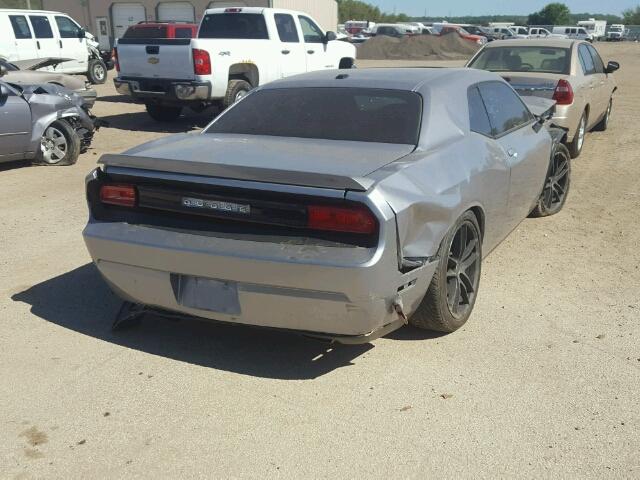 2C3CDYBT0DH679264 - 2013 DODGE CHALLENGER SILVER photo 4