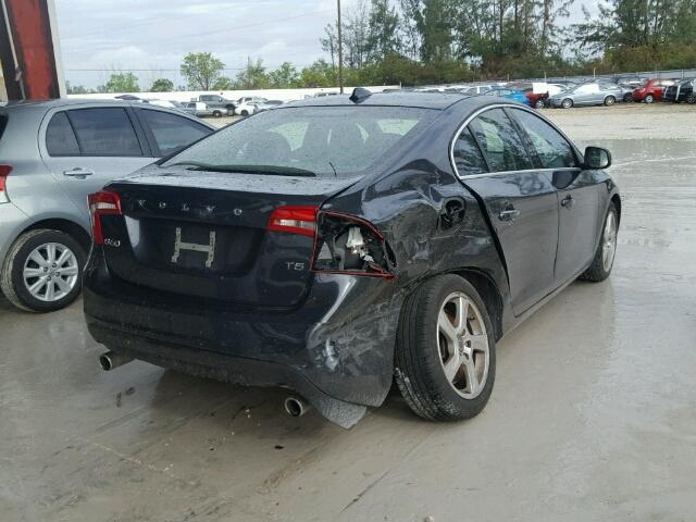 YV1612FS6D2233512 - 2013 VOLVO S60 T5 GRAY photo 4