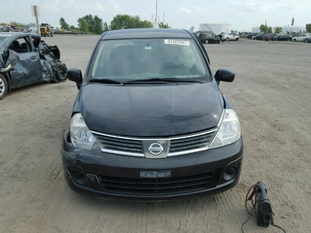 3N1BC11E37L396909 - 2007 NISSAN VERSA BLACK photo 10