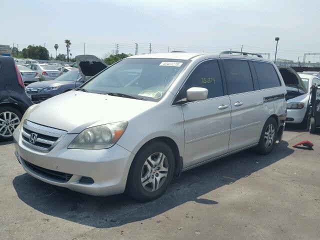 5FNRL38496B099337 - 2006 HONDA ODYSSEY SILVER photo 2