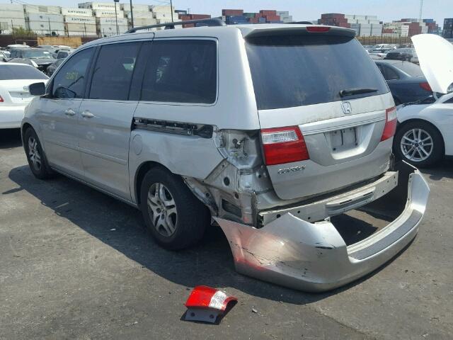 5FNRL38496B099337 - 2006 HONDA ODYSSEY SILVER photo 3